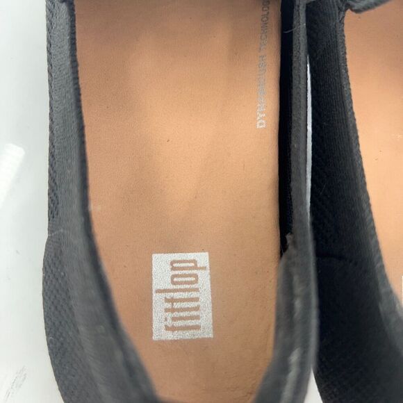 Fitflop Women's Allegro Slip On Shoe Size 7 Toning Loafer Flats Black Knit - Picture 11 of 13